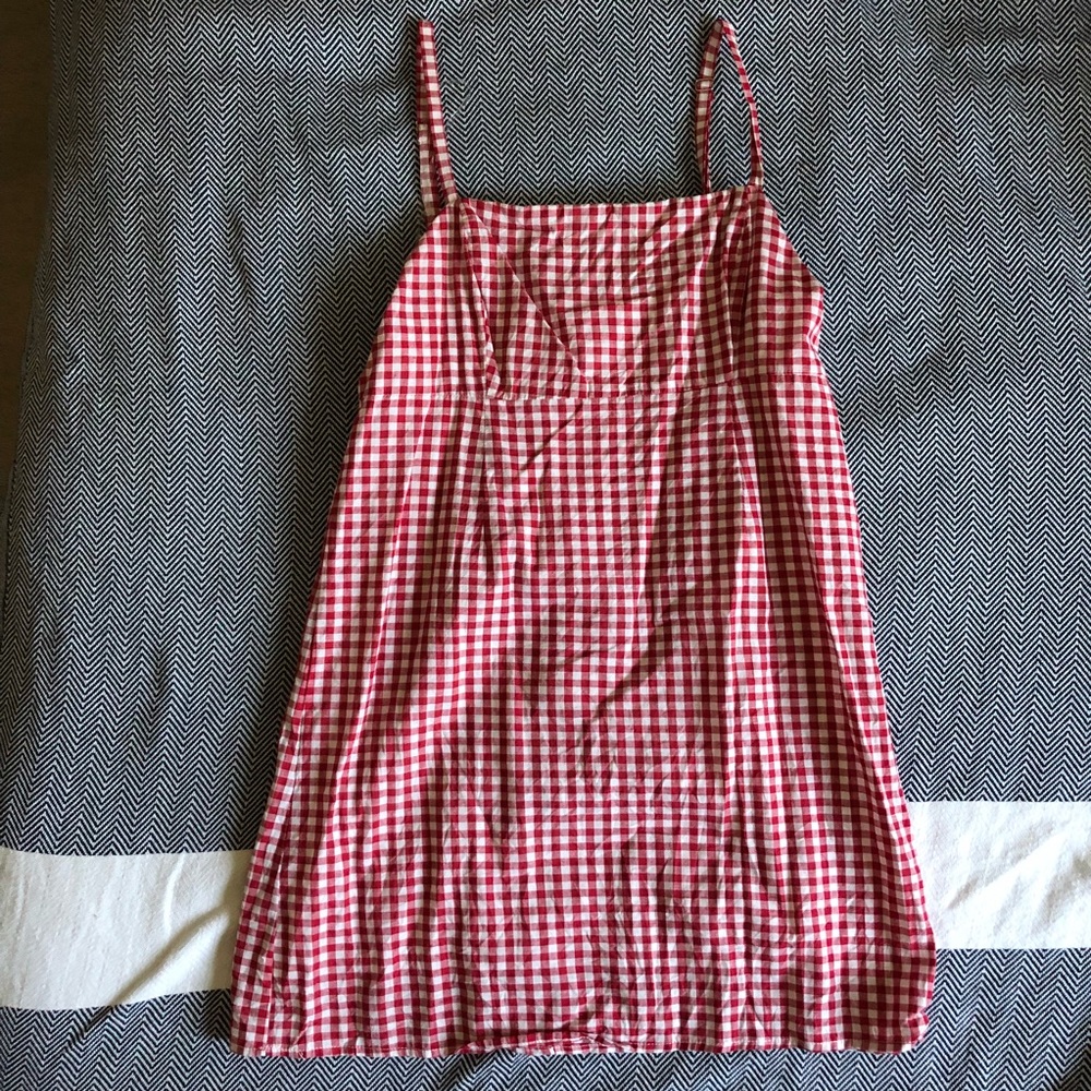 Red gingham dress sz 4